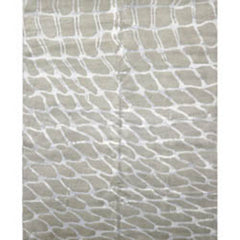 8x10 Tone on Tone Gray, , Color Hand Knotted 100% Wool Modern Oriental Rug