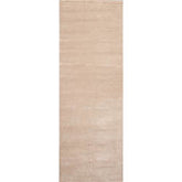 Runner Tone on Tone Beige, , Color Hand Knotted Tibetan 100% Wool Modern Oriental Rug