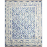 Knotted Rug Blue Gold Hand Knotted Multi Size Wool Oushak Transitional Rugs