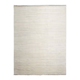 Knotted Rug Beige Gray Hand Knotted Multi Size Wool and Silk Modern Rugs