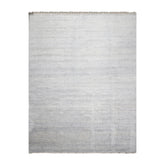 Multi Size Ivory Blue Color Hand Knotted Wool & Silk Modern Oriental Rug
