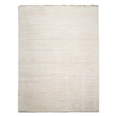 Knotted Rug Beige Gray Hand Knotted Multi Size Wool and Silk Grass Modern Rugs