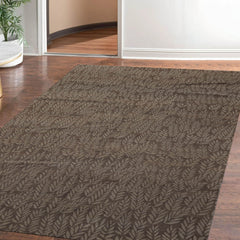 6x9 Taupe, Gray, Color Hand Knotted 100% Wool Transitional Oriental Rug