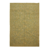 Knotted Rug Lime Light Gold Hand Knotted 6'x9' French Aubusson Savonnerie Asmara Traditional 100% Wool Oriental Area Rug