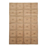 Knotted Rug Tan Beige Hand Knotted 6'x9' Tibetan Modern Contemporary 100% Wool Oriental Area Rug