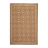 6x9 Tan, Brown, Chocolate Color Hand Knotted Soumak 100% Wool Traditional Oriental Rug