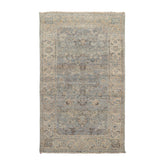 3x5 Gray, Beige, Taupe Color Hand Knotted Oushak 100% Wool Traditional Oriental Rug