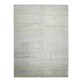 Knotted Rug Blue Green Hand Knotted Multi Size Wool and Silk Sherpa Modern Contemporary Rugs