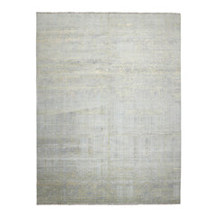 Knotted Rug Blue Green Hand Knotted Multi Size Wool and Silk Sherpa Modern Contemporary Rugs