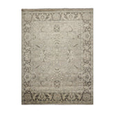 Multi Size Gray Beige Moss Color Hand Knotted Oushak Wool Traditional Oriental Rug
