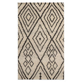 Knotted Rug Beige Hand Knotted 3'0''x5'0" Afghan Moroccan Traditional Tribal Wool Oriental Area Rug