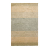 4x6 Aqua, Beige, Champagne Color Hand Knotted Tibetan Wool & Silk Modern Oriental Rug