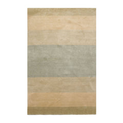 4x6 Aqua, Beige, Champagne Color Hand Knotted Tibetan Wool & Silk Modern Oriental Rug