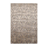 4x6 Gray, Beige, Tone On Tone Color Hand Knotted 100% Wool Transitional Oriental Rug