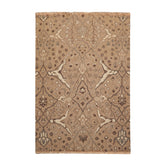 4x6 Camel, Beige, Chocolate Color Hand Knotted Soumak 100% Wool Traditional Oriental Rug