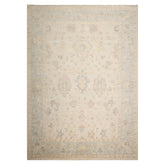 Multi Size Beige Mint Peach Color Hand Knotted Afghan Oushak Wool Traditional Oriental Rug