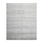8x10 Gray, White, Color Hand Knotted 100% Wool Modern Oriental Rug