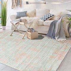 Multi Size Gray Blush Color Hand Knotted Oushak Wool Transitional Oriental Rug
