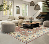 Multi Size Brown Beige Sage Color Hand Knotted Indo Oushak Wool Traditional Oriental Rug
