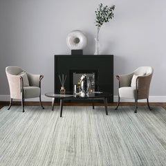 Multi Size Tone On Tone Gray Color Hand Knotted Wool Modern & Contemporary Oriental Rug