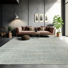 8x10 Celadon, Beige, Color Hand Knotted 100% Wool Modern & Contemporary Oriental Rug