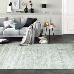 8x11 Gray, Beige, Moss Color Hand Knotted 100% Wool Modern & Contemporary Oriental Rug