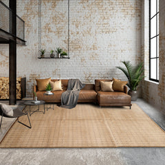 6x9 Beige, Tan, Green Color Hand Knotted 100% Wool Contemporary Oriental Rug