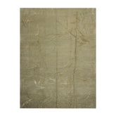 Knotted Rug Moss Tone on Tone Hand Knotted 9'x12' Modern Contemporary Tibetan 100% Wool Oriental Area Rug