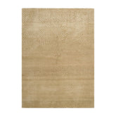 Knotted Rug Beige Sage Hand Knotted 4'x6' Michaelian and Kohlberg Modern Contemporary Tibetan 100% Wool Oriental Area Rug