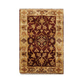 Knotted Rug Sage Hand Knotted 2'x3' Traditional Oushak Wool Oriental Area Rug