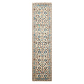 Multi Size Beige Gray Aqua Color Hand Knotted Oushak Wool Oriental Rug