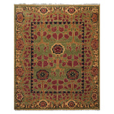 Knotted Rug Sage Hand Knotted 8x10 Arts & Crafts/Mission Stained Glass Oushak Wool Oriental Area Rug