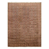 Knotted Rug Beige Hand Knotted 6'5''x9'7" Traditional KeysariWool Oriental Area Rug