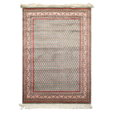 4x6 Sage, Rose, Blush Color Hand Knotted Wool Traditional Oriental Rug