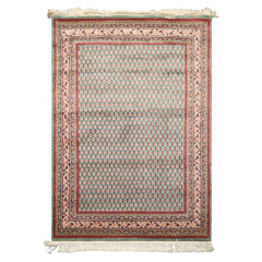 4x6 Sage, Rose, Blush Color Hand Knotted Wool Traditional Oriental Rug