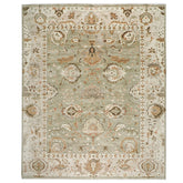 12x15 Sage, Green, Beige Color Hand Knotted Oushak Wool Oriental Rug