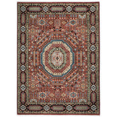 9x12 Rust, Sage, Blue Color Hand Knotted Oushak Wool Traditional Oriental Rug