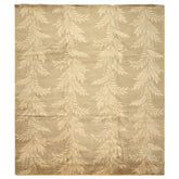 8x10 Moss, Beige, Color Hand Knotted Tibetan Wool Transitional Oriental Rug