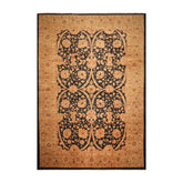 12x18 Charcoal, Sage, Gold Color Hand Knotted Chobi Peshawar 100% Wool Traditional Oriental Rug