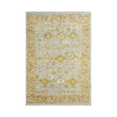 Multi Size Gray Gold Color Hand Knotted Indo Oushak Wool Transitional Oriental Rug