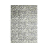 5x7 Gray, Moss, Color Hand Knotted 100% Wool Transitional Oriental Rug