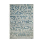 6x9 Gray, Blue, Color Hand Knotted 100% Wool Modern & Contemporary Oriental Rug