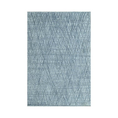 4x6 Blue, Gray, Color Hand Knotted 100% Wool Modern & Contemporary Oriental Rug