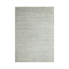 Multi Size Gray Beige Blue Color Hand Knotted Wool Transitional Oriental Rug