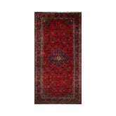 Palace Red, Indigo, Beige Color Hand Knotted 100% Wool Traditional Oriental Rug