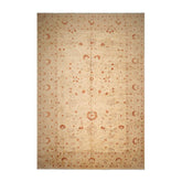 12x18 Warm Beige, Caramel, Gray Color Hand Knotted 100% Wool Traditional Oriental Rug