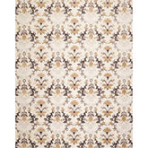 8x10 Beige, Brown, Chocolate Color Hand Knotted Polypropylene Transitional Oriental Rug