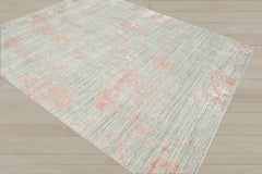 Multi Size Gray Blush Color Hand Knotted Oushak Wool Transitional Oriental Rug