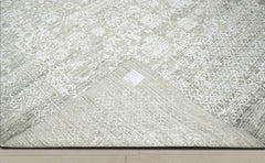 8x11 Gray, Beige, Moss Color Hand Knotted  100% Wool Modern & Contemporary Oriental Rug