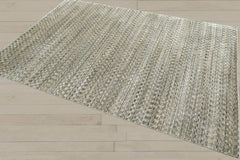 5x8 Gray, Light Gold, Color Hand Knotted  100% Wool Modern & Contemporary Oriental Rug